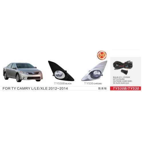 DLAA TY-530B BLACK Fog lamp DLAA for Toyota Camry 2011-2014, kit TY530BBLACK