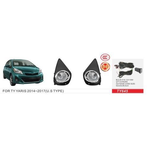 DLAA TY-645A Fog lamp DLAA for Toyota Yaris 2014-2017, kit TY645A