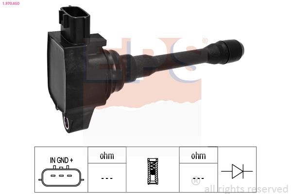 Engine coil pack Renault Arkana: 1970650 Eps Ignition coil