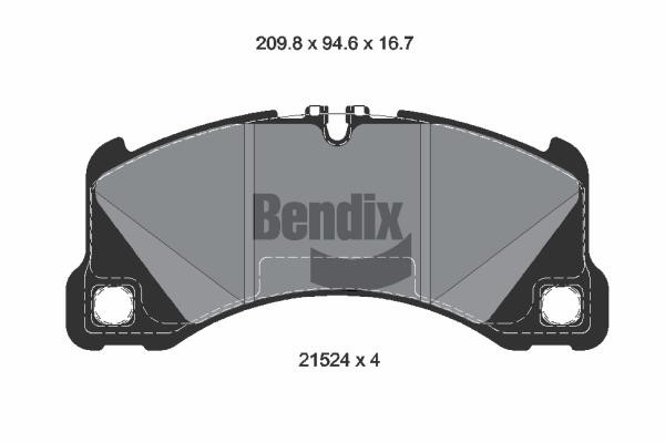 Bendix USA BPD2440 Brake Pad Set, disc brake BPD2440
