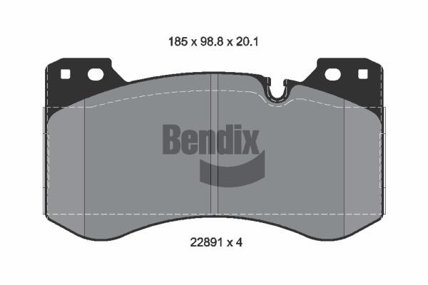 BPD2499 Bendix USA Brake pad set