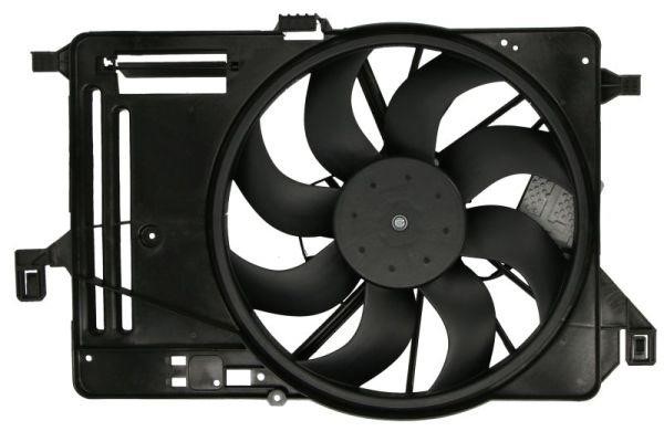 Car radiator fan Ford Focus: D8G017TT Thermotec Hub, engine cooling fan wheel
