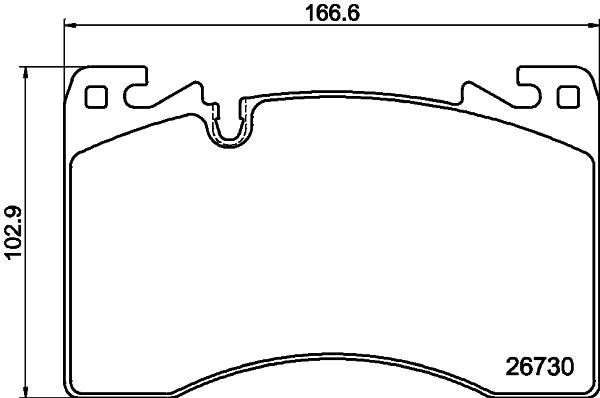 BPD2532 Bendix USA Brake pad set