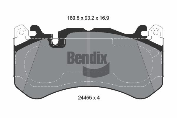 BPD2423 Bendix USA Brake pad set