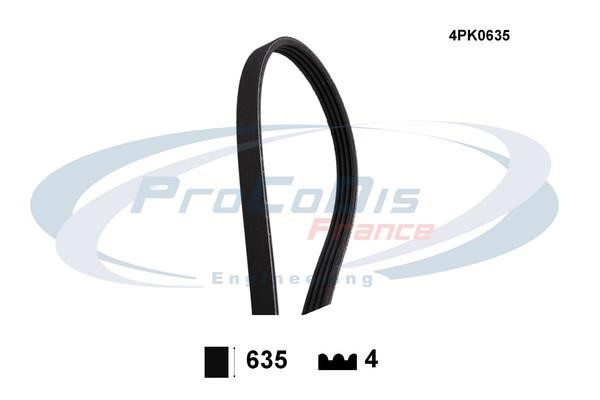 Procodis France 4PK0635 V-ribbed belt 4PK635 4PK0635