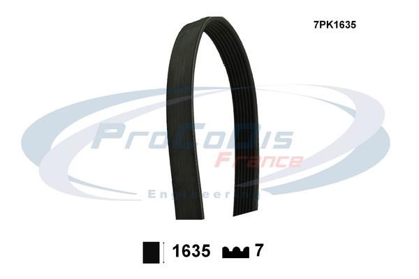 Procodis France 7PK1635 V-ribbed belt 7PK1635 7PK1635
