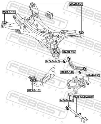 Buy Febest 0525-CX5LOWR at a low price in United Arab Emirates!