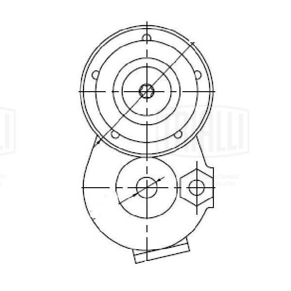Deflection&#x2F;guide pulley, v-ribbed belt Trialli CM 5321