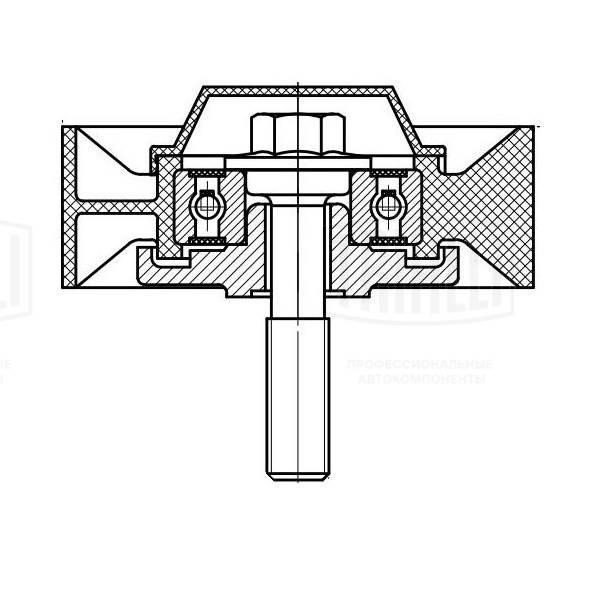 Trialli CM 5105 Deflection/guide pulley, v-ribbed belt CM5105