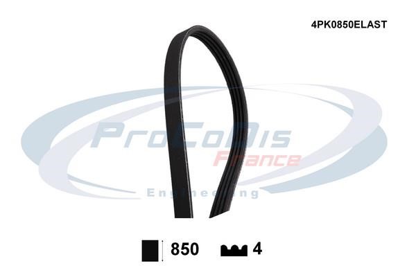 Procodis France 4PK0850ELAST V-ribbed belt 4PK850 4PK0850ELAST