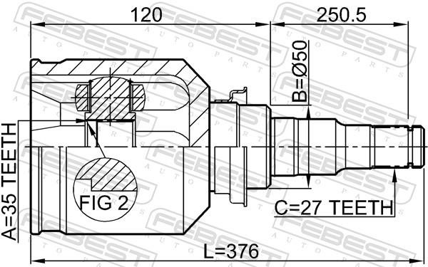 Buy Febest 0411-CW5RH at a low price in United Arab Emirates!