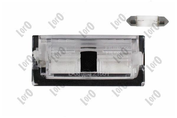 00307905 Abakus Licence Plate Lamp, towbar