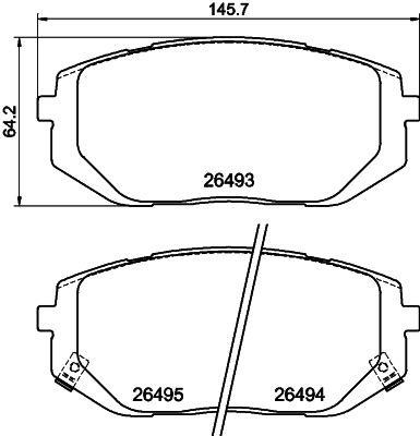 Hella-Pagid 8DB 355 043-641 Brake Pad Set, disc brake 8DB355043641