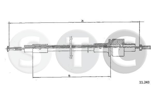 STC T481663 Clutch cable T481663