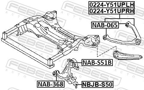 Buy Febest 0224-Y51UPLH at a low price in United Arab Emirates!