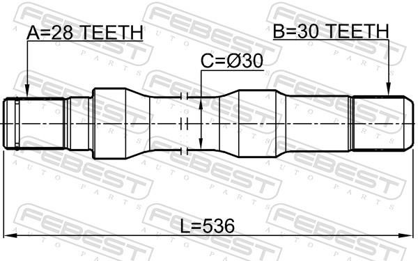 Buy Febest 2212-K2500RH at a low price in United Arab Emirates!