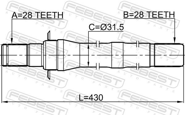 Buy Febest 2212-SPSL at a low price in United Arab Emirates!