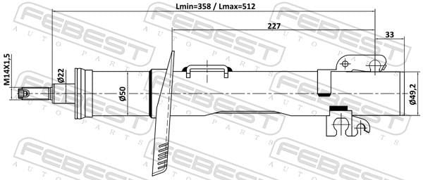Buy Febest 23110-004F at a low price in United Arab Emirates!
