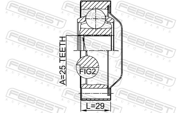 Buy Febest 2311-TOUARFSHA at a low price in United Arab Emirates!