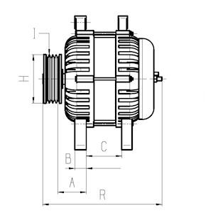 Cargo 116594 Alternator 116594 116594 Cargo Alternator