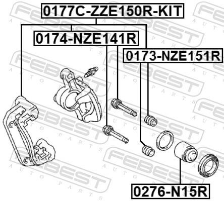 Buy Febest 0177C-ZZE150R-KIT at a low price in United Arab Emirates!