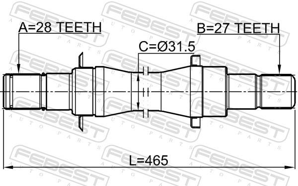 Buy Febest 1212-D716AT4WD at a low price in United Arab Emirates!