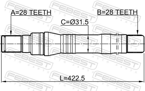 Buy Febest 1212-SFCMAT at a low price in United Arab Emirates!