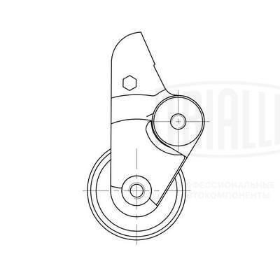 Trialli CM 6053 Tensioner pulley, timing belt CM6053