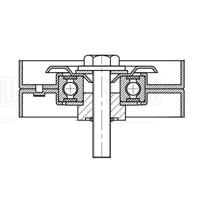 Trialli CM 5094 Deflection/guide pulley, v-ribbed belt CM5094
