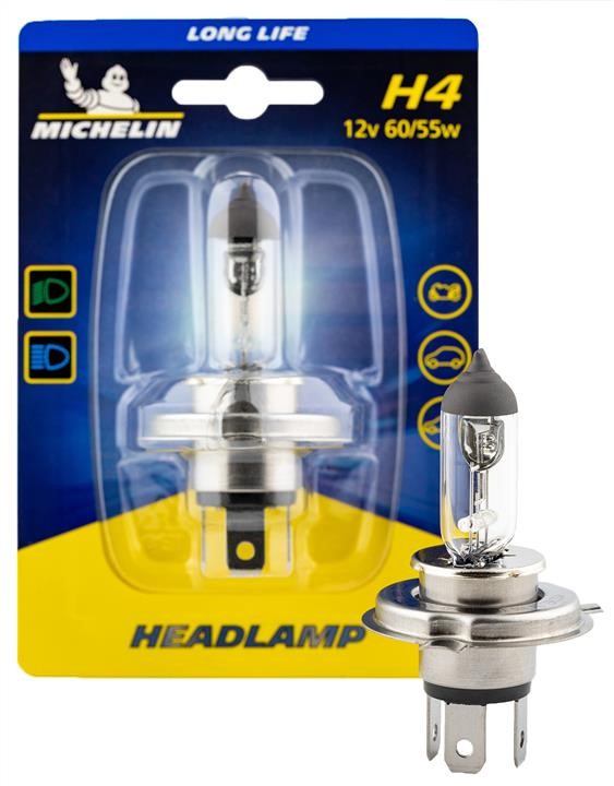 Michelin W32248 Halogen lamp single-block LONG LIFE 12V H4 60/55W P43T W32248