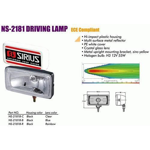 SIRIUS NS-2181 B-C Additional headlight SIRIUS NS2181BC