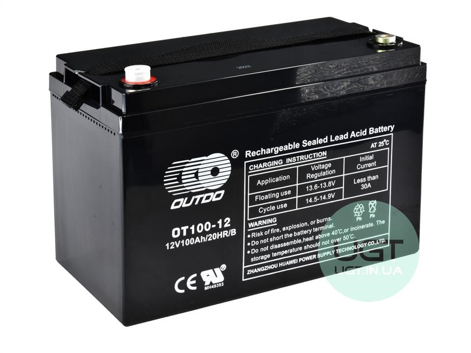 Outdo OT100-12 Battery OUTDO VRLA 12B AGM 100Ач L+ OT10012
