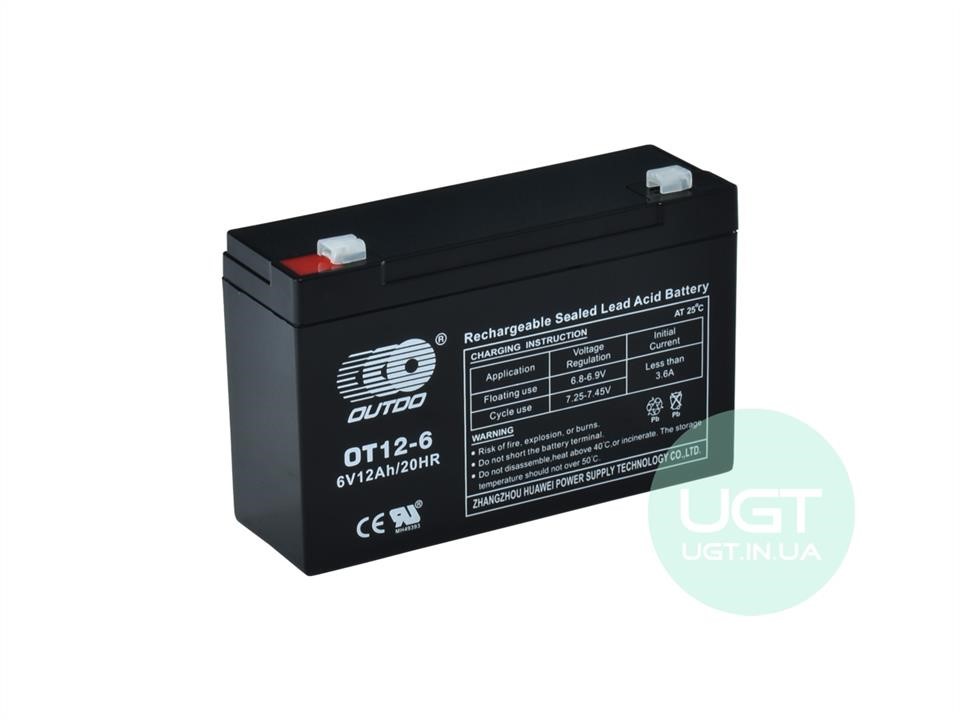 Outdo OT12-6 Battery OUTDO VRLA 6B AGM 12Ач L+ OT126