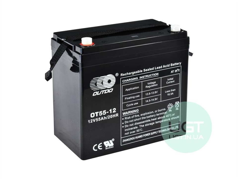 Outdo OT55-12 Battery OUTDO VRLA 12B AGM 55Ач L+ OT5512