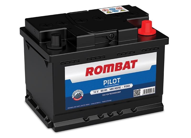ROMBAT P260 Battery ROMBAT PILOT 12B Са/Са 60Ач 560А(EN) R+ P260
