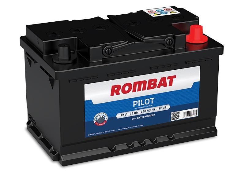 ROMBAT P375 Battery ROMBAT PILOT 12B Са/Са 75Ач 650А(EN) R+ P375