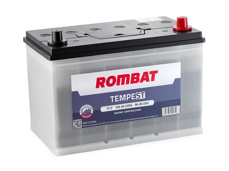ROMBAT STM1605 Battery ROMBAT TEMPEST SEMI-TRACTION 12B AGM 105Ач 750A R+ STM1605