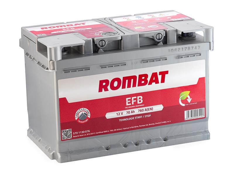 ROMBAT F370 Battery ROMBAT EFB Start&Stop 12B EFB 70Ач 760А(EN) R+ F370