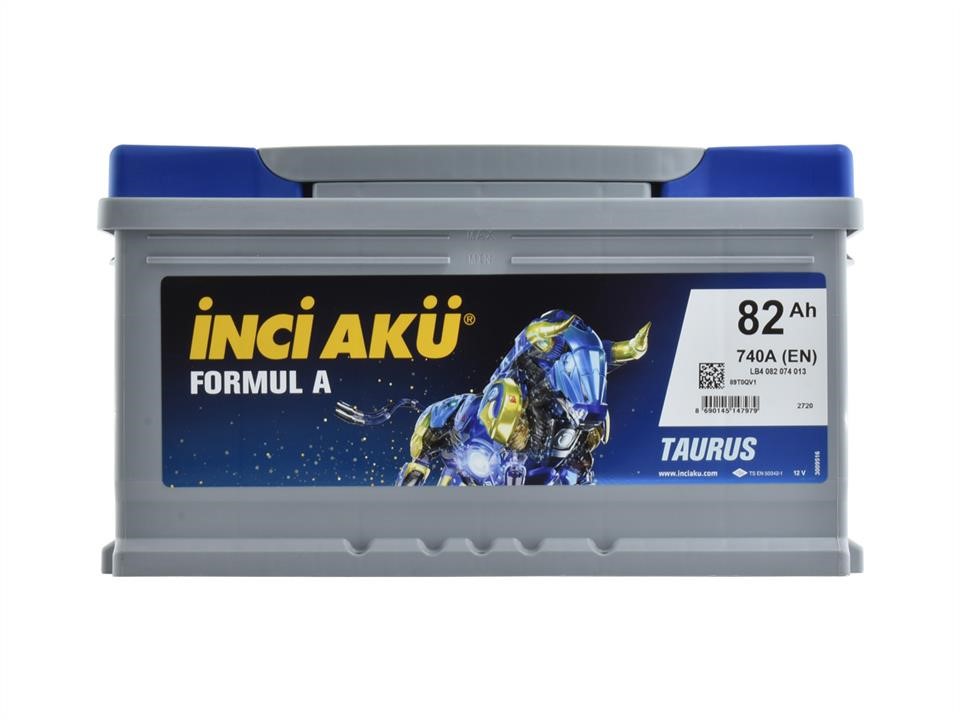 Inci Aku LB4 082 074 013 Battery INCI AKU FORMUL A TAURUS 12B Ca/Ca + Silver 82Ач 740А(EN) R+ LB4082074013