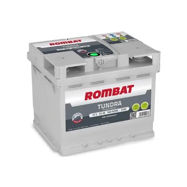 ROMBAT E265 Battery ROMBAT TUNDRA PLUS 12B Ca/Ca + Silver 65Ач 640А(EN) R+ E265