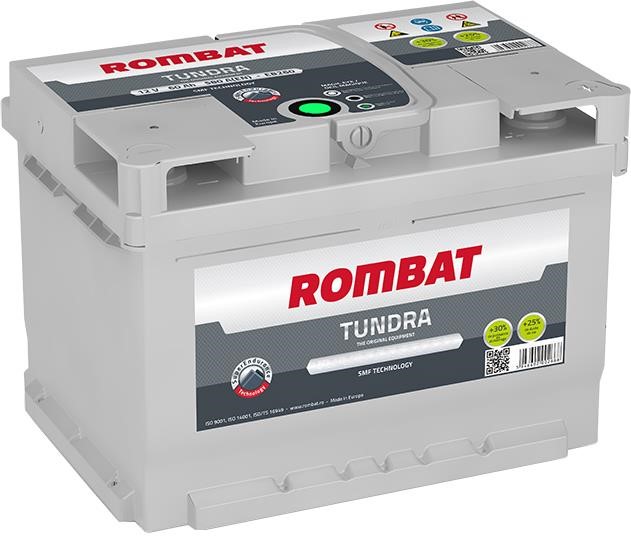 ROMBAT T262N Battery ROMBAT TORNADO PLUS 12V 62Ah 560A (EN) R+ T262N