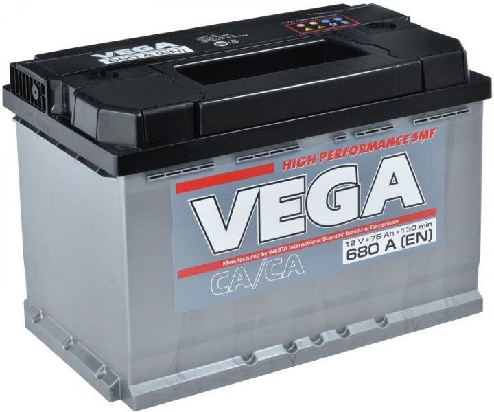 Vega V75068013 Battery VEGA STANDART 12V 75Ah 680A (EN) R+ V75068013