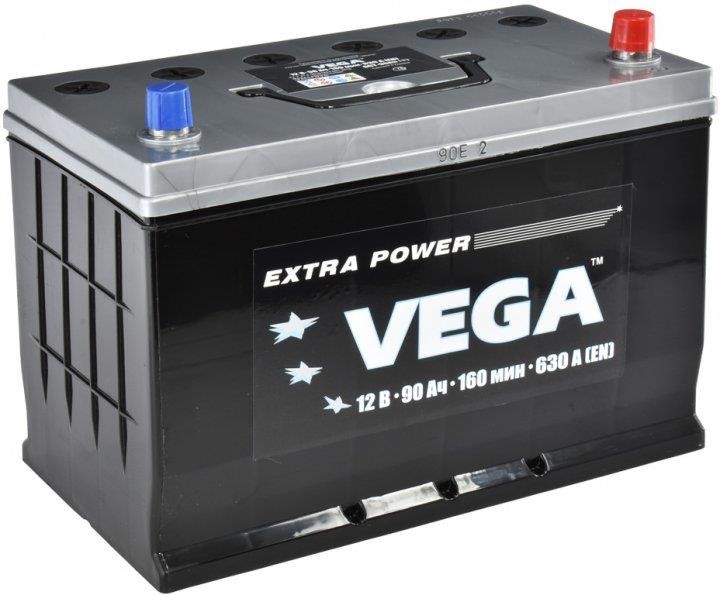 Vega V90063010 Battery VEGA ECONOM JIS 12V 90Ah 630A (EN) R+ V90063010