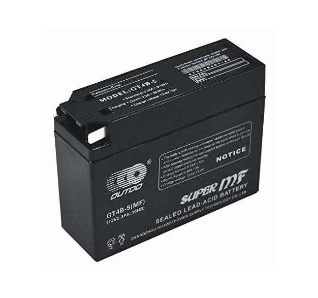 Outdo GT4B-5 GEL Battery OUTDO MOTO 12B AGM 2,3Ач 30А R+ GT4B5GEL