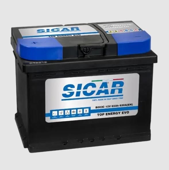 Sicar B003C Battery SICAR Top Energy Evo 12B Ca/Ca + Silver 65Ач 630А(EN) L+ B003C