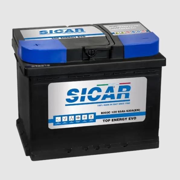 Sicar B068C Battery SICAR Top Energy Evo 12B Ca/Ca + Silver 65Ач 630А(EN) R+ B068C