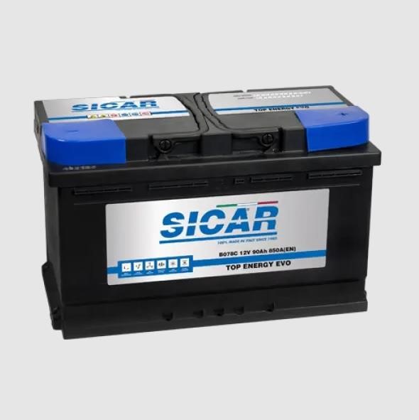 Sicar B078C Battery SICAR Top Energy Evo 12B Ca/Ca + Silver 90Ач 850А(EN) R+ B078C