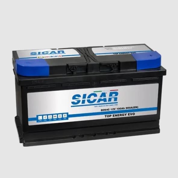 Sicar B094C Battery SICAR Top Energy Evo 12B Ca/Ca + Silver 100Ач 900А(EN) R+ B094C