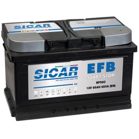 Sicar BF58C Battery SICAR AFB Start /Stop 12B EFB 65Ач 680А(EN) R+ BF58C