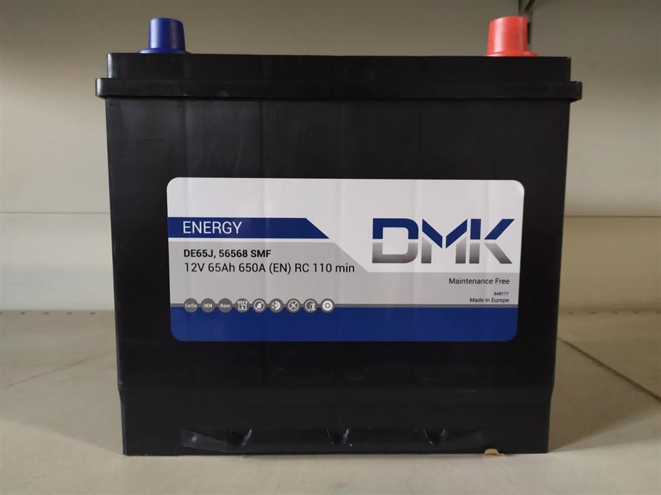 DMK DE65J Battery DMK DMK Energy 12B Са/Са 65Ач 650А(EN) R+ DE65J